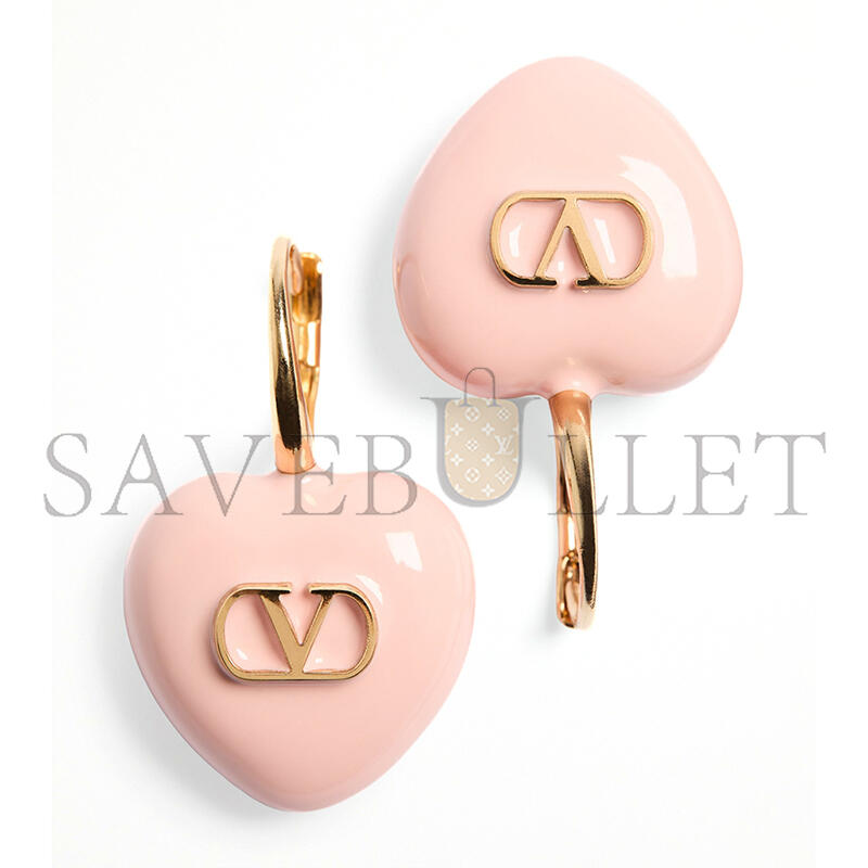 Va1e*ntin0 COEUR ROYAL METAL AND ENAMEL EARRINGS 8W2J0BJ5MJP_MXS